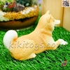 فیگور حیوانات ماکت سگ شیبااینو اسباب بازی خوابیده 2955 Shiba Inu