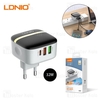 شارژ دیواری فست شارژ الدینو LDNIO A3513Q Fast Wall Charger 32W PD QC3 AutoID توان 32 وات همراه کابل