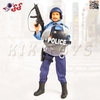 اکشن فیگور افسر پلیس ضد شورش 90178B برند ام اند سی POLICE WITH ACCESSORIES M C TOY