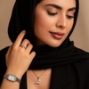 ست دخترانه ساعت و گردنبند و انگشتر Pearl_Silver مدل 3687