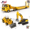 ماکت فلزی تریلی اسکانیا SCANIA 5526 حمل ماشین راهسازی – همراه با ماشین‌های فلزی ساخت‌و‌ساز