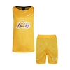 ‫‫ست رکابی و شلوارک ورزشی مردانه لیکرز مدل PB-1411 زرد