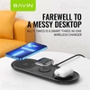 شارژر وایرلس باوین Bavin PC817 3 in 1 wireless charger توان 15 وات با قابلیت شارژ اپل واچ