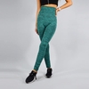 لگ سیملس ورزشی زنانه مدل پشت چین دار LDS-1J575 سبز