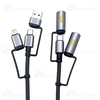 کابل چندکاره بیوا Biva C-39 6 in 1 Multifunction Data Cable طول 1.2 متر توان 60 وات
