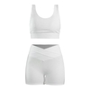 ست نیم تنه و کشاله بند ورزشی زنانه لولولمون مدل ۵۶۶۵ سفید