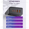 هاب شارژر 4 پورت الدینیو LDNIO A4808Q توان 65 وات