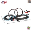 پیست ریسینگ مسابقه‌ای کنترلی دوطبقه با حلقه‌های نمایشی مدل RACING TRACK JJ205