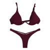 ست بیکینی زنانه مدل ۴B0173 زرشکی