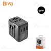 شارژر دیواری و مبدل برق بیوا Biva PS-08 GaN Universal Travel Adapter توان 20 وات
