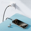 کابل Type-C به Type-C بیوا Biva C-36CC Zinc Alloy Lanyard Data Cable طول 1.2 متر توان 60 وات