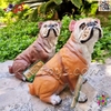 فیگور حیوانات ماکت سگ بولداگ اسباب بازی نرم و گوشتی بزرگ Bulldog dog figure﻿﻿ 770