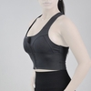 نیم تنه زیپ دار ورزشی زنانه نایک مدل SRN-4F0683 طوسی تیره