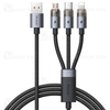 کابل سه سر مک دودو Mcdodo CA-7150 3 In 1 USB Data Cable توان 100 وات طول 1.2 متر