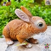 فیگور حیوانات ماکت خرگوش قهوه ای اسباب بازی نرم و گوشتی بزرگ Fiquer of Rabbit﻿﻿ 589