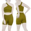 ست نیم تنه و کشاله بند ورزشی زنانه مدل ۲۰۶۱ زیتونی