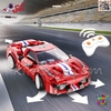 لگو تکنیک ماشین فراری مدل Ferrari 488 برند CaDA کد C51072W – سوپر اسپرت کنترلی با ریموت و اپلیکیشن موبایل
