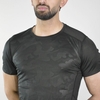تیشرت ورزشی مردانه رانینگ مدل LS-R253 چریکی مشکی