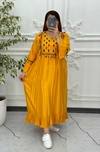  پیراهن ماکسی گلدوزی هندی رنگی 6039