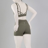 ست نیم تنه و کشاله بند ورزشی زنانه لولولمون مدل ۵۶۶۵ زیتونی