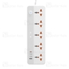 چند راهی برق و شارژر بیوا Biva PS-06 Power Strip دارای 4 پورت