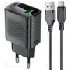 شارژر دیواری ایس فست ACEFAST A90 QC18W GaN Fast Charger توان 18 وات همراه با کابل