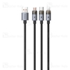 کابل سه سر مک دودو Mcdodo CA-7150 3 In 1 USB Data Cable توان 100 وات طول 1.2 متر
