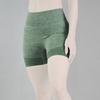 شلوارک سیملس ورزشی زنانه مدل پشت چین دار HMT-1J520 سبز آبی