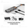 هاب 8 پورت تایپ سی بیوا Biva HUB-03 Type-C 8 in 1 Docking Station
