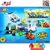 لگو دوپلو کامیون و هلیکوپتر پلیس قطعه درشت کودک JDLT 5426