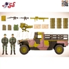 ماکت جنگی کامیون نظامی سبز برند ام اند سی MILITARY CAMPSITE M C TOY 77023C