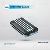 پاوربانک خورشیدی 16000 پاورولوژی Powerology PP070 Multi-Cable Power Bank PPBCHA70 با کابل متصل