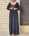 پیراهن ابر و بادی گلدوزی 7044