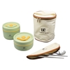 ظرف غذا لانچ باکس مدل ۲Box-Food Jar ظرفیت ۱ لیتر به همراه کیف