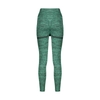 لگ سیملس ورزشی زنانه مدل پشت چین دار LDS-1J575 سبز