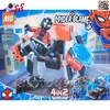لگو قهرمانی اسپایدرمن و مردعنکبوتی سیاه 4 مدل Lego Spider Blame 72001-4