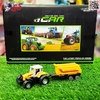 تراکتور فلزی با یدک کش و تریلی اسباب بازی سری مشاغل FARMERS CAR H301