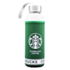 فلاسک استارباکس مدل Coffee شیشه ای کاوردار ظرفیت ۰.۴ لیتر