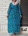  پیراهن نخی طرح گلدار# 7057