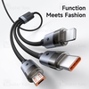 کابل سه سر مک دودو Mcdodo CA-7150 3 In 1 USB Data Cable توان 100 وات طول 1.2 متر