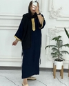 پیراهن ساحلی کتیبه طلایی نخی اورجینال 809