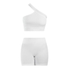 ست نیم تنه و کشاله بند ورزشی زنانه مدل ۲۰۶۱ سفید