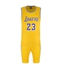 ‫ست ورزشی مردانه ‫رکابی و شلوارک بسکتبالی لیکرز مدل GNV-NO23 زرد