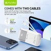 پاوربانک 10000 باوین Bavin PC1099 توان 22.5 وات همراه با 2 کابل متصل