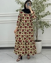 پیراهن ساحلی گلدار وارداتی دریا 4132