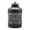 قیف پروتئین وی دو تیکه مدل Muscle Strength شفاف ظرفیت ۱۰۰ میلی لیتر