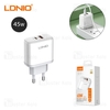 شارژر دیواری الدینیو Ldnio A2526C توان 45 وات به همراه کابل