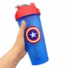 شیکر یک تیکه کاپیتان آمریکا مدل Super Hero مات ظرفیت ۰.۶ لیتر