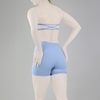ست دکلته و کشاله بند ورزشی زنانه مدل ES927 آبی روشن