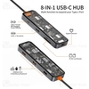 هاب 8 پورت تایپ سی بیوا Biva HUB-03 Type-C 8 in 1 Docking Station